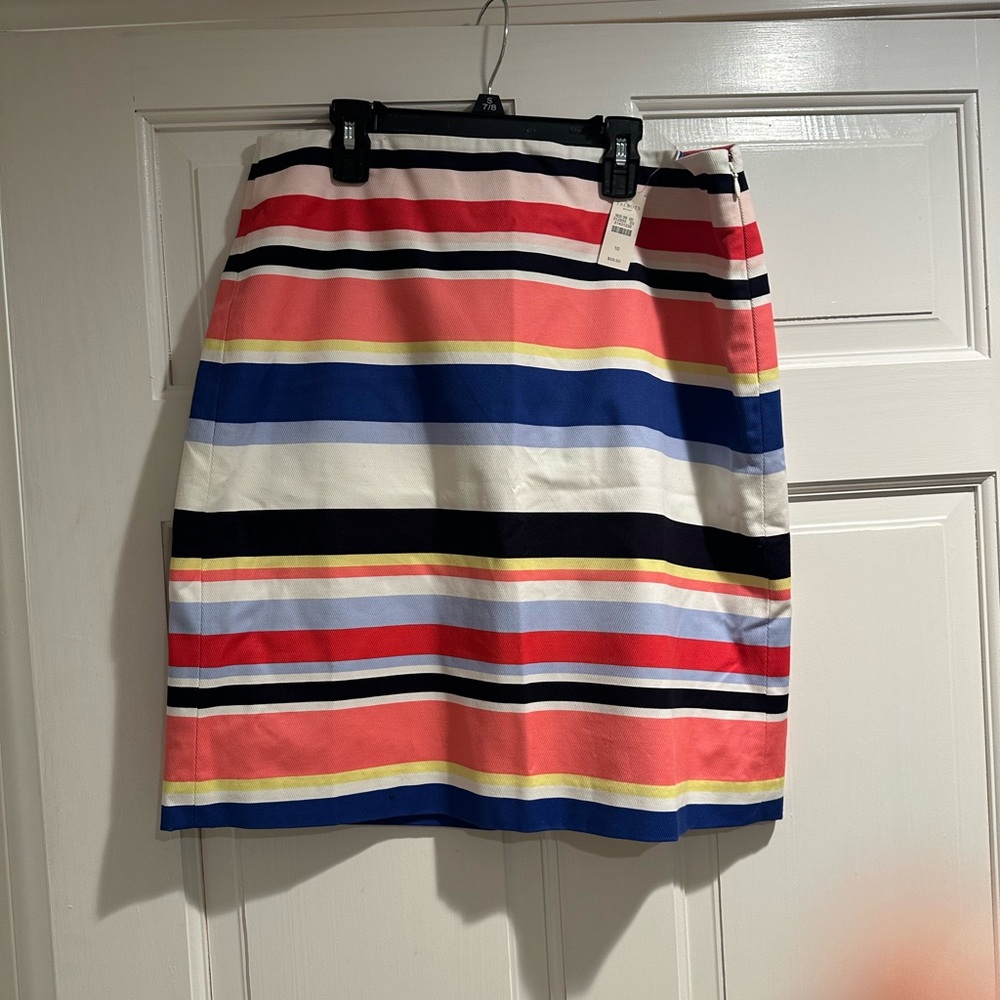 Talbots Colorful Striped Pencil Skirt